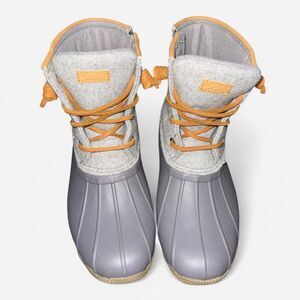 Sperry Saltwater Duck Boots, Rubber and Wool Boots, Size Womens 5